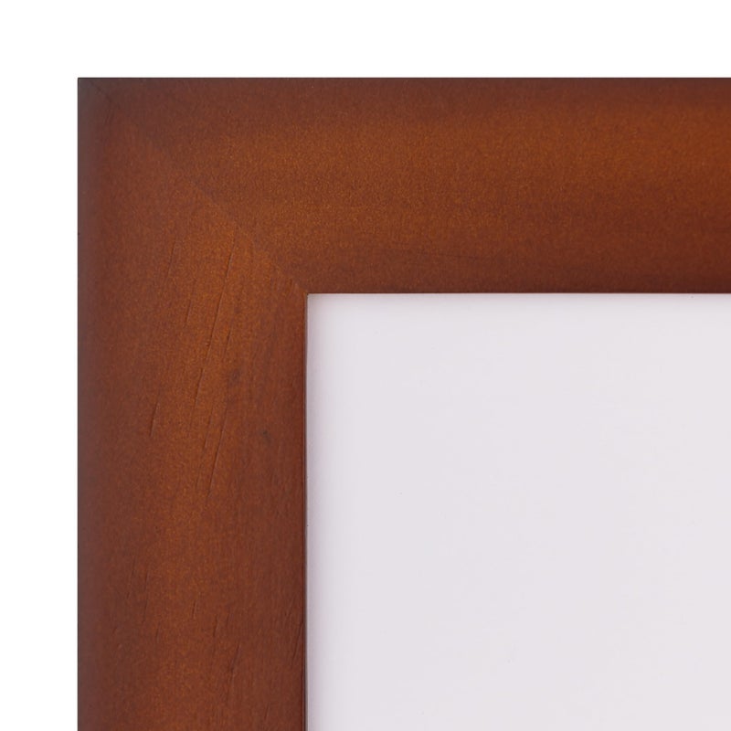 Gallery Solutions - 10"x20" Flat Walnut Frame - Rectangular Wall Mount - For 5"x7" Pictures - Premium Walnut Wood with Double White Mat - Versatile-Elegant for Home or Office DÃ©cor - Traditional Photo Frame - Image 5